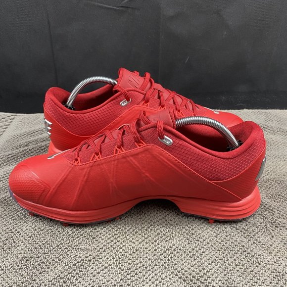 Men's NIKE POWER CHANNEL II Red Golf Shoes, size 10.5 EXCELLENT! 853738-600 - Picture 3 of 12